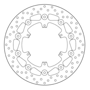 PAIR OF BREMBO SERIE ORO FRONT BRAKE DISCS KTM 1290 SUPER ADVENTURE 2015-2016