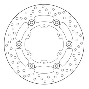 DISCO DE FRENO TRASERO BREMBO SERIE ORO KTM 1090 ADVENTURE 2017-2019