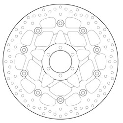 PAIR OF BREMBO SERIE ORO FRONT BRAKE DISCS APRILIA RSV4 2021-2024