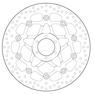 PAR DE DISCOS DE FRENO DELANTEROS BREMBO SERIE ORO APRILIA RSV4 FACTORY 2021-2022