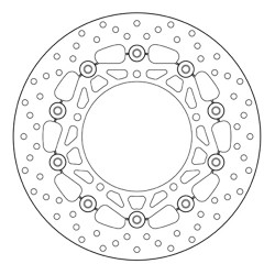 PAIR OF BREMBO SERIE ORO FRONT BRAKE DISCS YAMAHA TRACER 9 GT 2021-2024