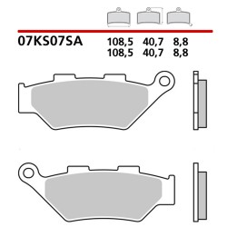 SET PASTIGLIE FRENO ANTERIORI SINTERIZZATE BREMBO BENELLI TRK 502 X 2021-2024 (MESCOLA SA)