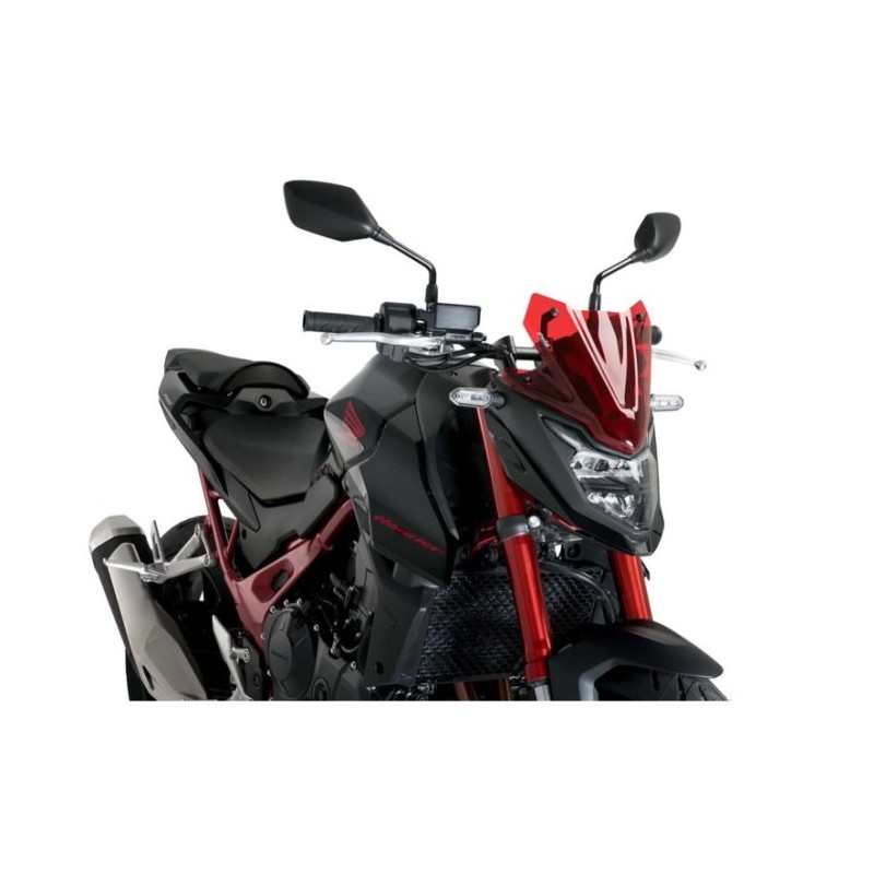 PUIG SPORT WINDSCHUTZSCHEIBE NEW GENERATION HONDA HORNET 750 2023-2024, ROT