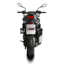 TERMINALE MIVV SR-1 PER HONDA HORNET 750 2023-2024, OMOLOGATO ACCIAIO/CARBONIO