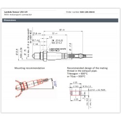 SONDA LAMBDA LINEARE BOSCH C27SONDA2