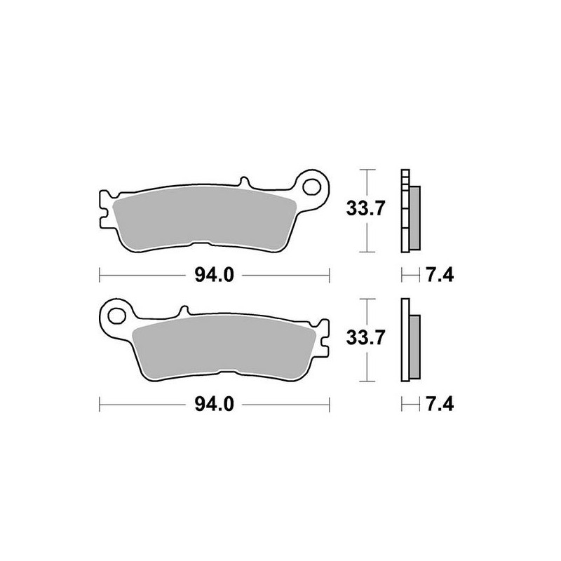 GESINTERTE BREMSBELÄGE VORNE SBS 965 SI YAMAHA YZ 125 2022-2023