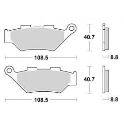 PASTILLAS DE FRENO DELANTERAS SINTERIZADAS SBS 983 HS BENELLI LEONCINO 500 TRAIL 2022-2024