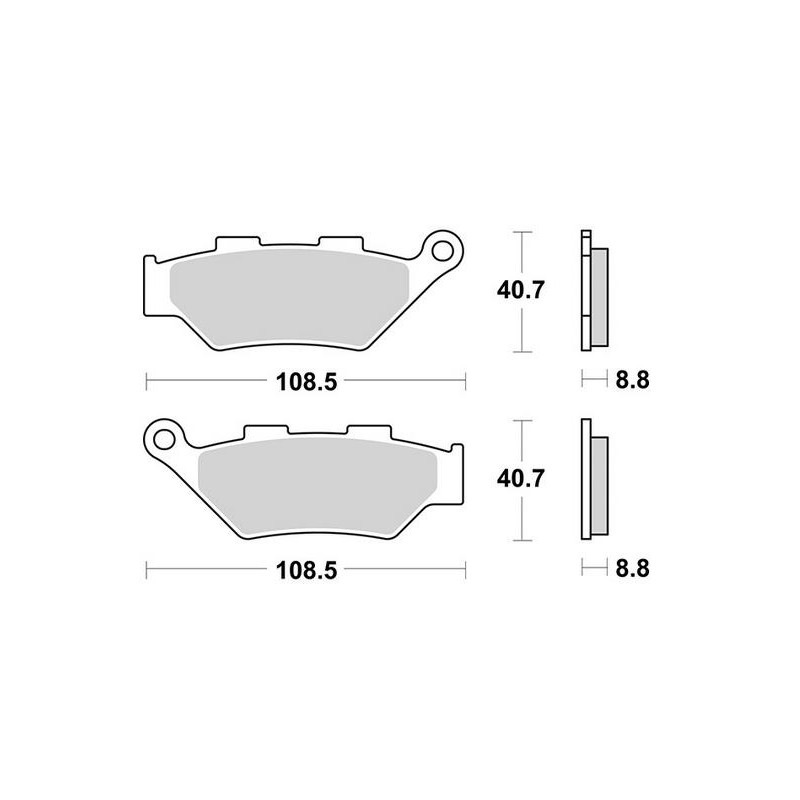 SET PASTIGLIE FRENO ANTERIORI SINTERIZZATE SBS 983 HS BENELLI TRK 502 X 2021-2024