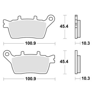 SBS 991 LS SINTERED REAR BRAKE PADS SET YAMAHA NIKEN 900 GT 2019-2020