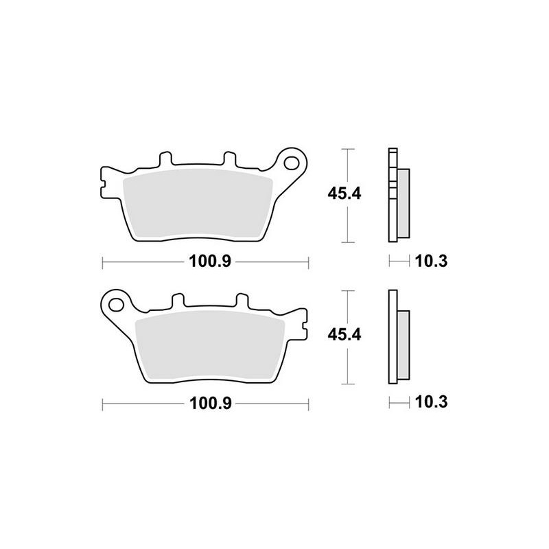 SET PASTIGLIE FRENO POSTERIORI SINTERIZZATE SBS 991 LS YAMAHA NIKEN 900 GT 2019-2020