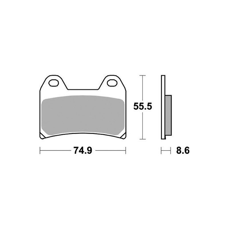 SET PASTIGLIE FRENO ANTERIORI RACING SBS 706 DS-2 DUCATI MONSTER S4R 2003-2006