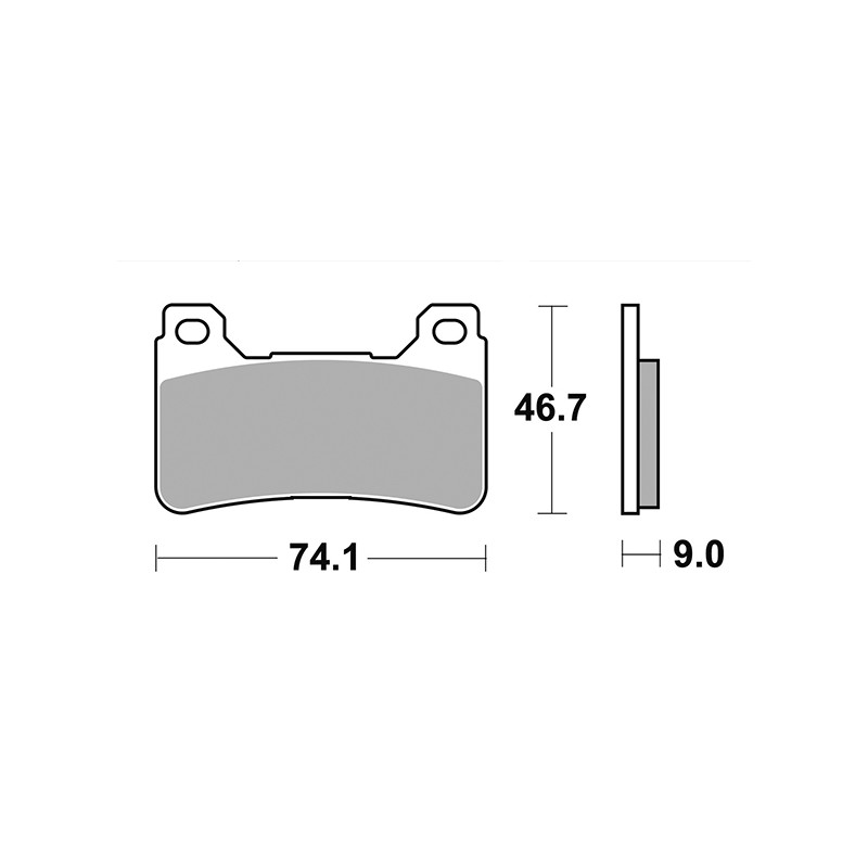 RACING FRONT BRAKE PADS SET SBS 809 DS-2 HONDA CB 1000 R 2011-2017