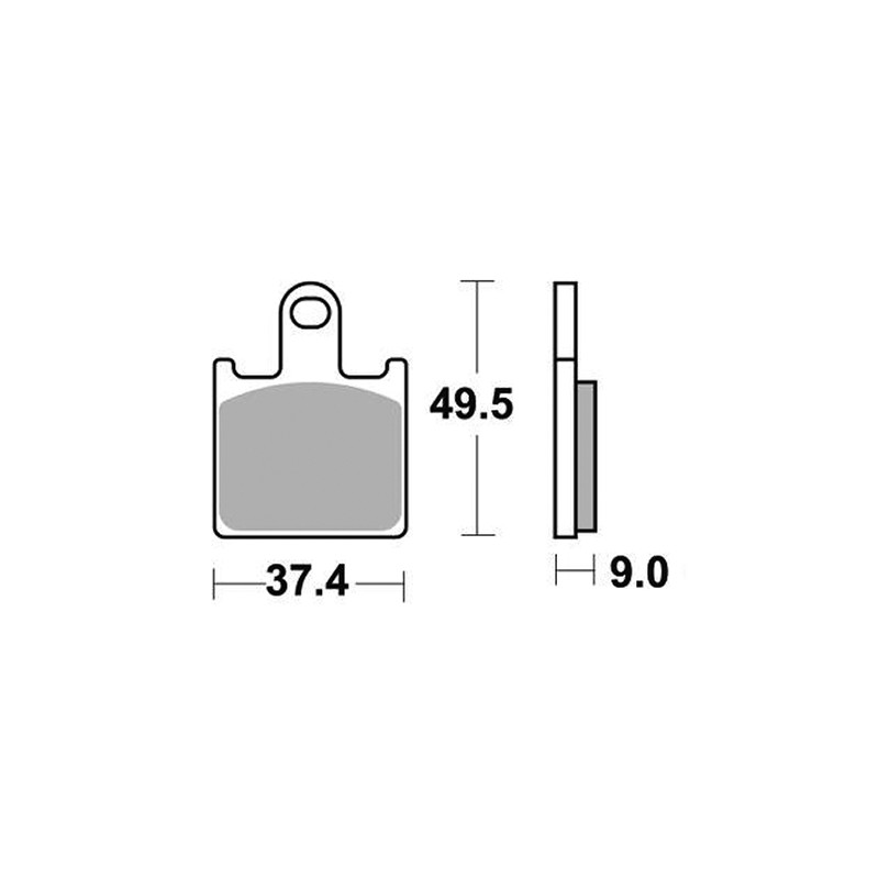 SET PASTIGLIE FRENO ANTERIORI RACING SBS 838 DS-2 KAWASAKI Z 750 R 2011-2014