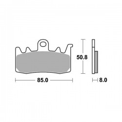 PASTILLAS DE FRENO DELANTERAS RACING SBS 900 DS2 BMW F 900 XR 2020-2024