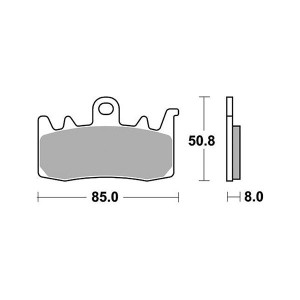 SET PASTIGLIE FRENO ANTERIORI RACING SBS 900 DS-2 DUCATI MULTISTRADA V4 2021-2024
