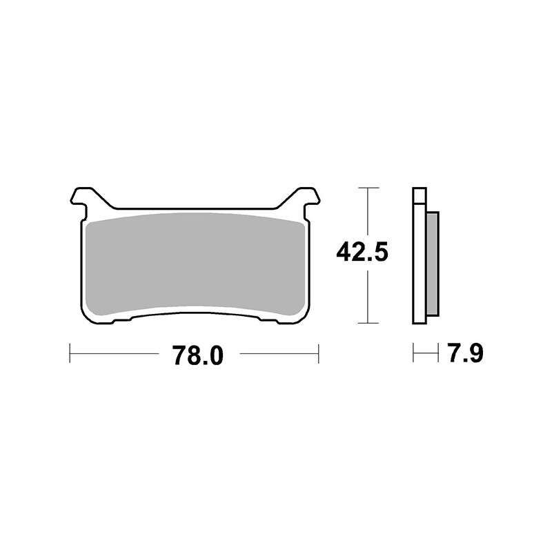 RACING FRONT BRAKE PADS SET SBS 947 DS-2 HONDA CBR 1000 RR 2017-2019
