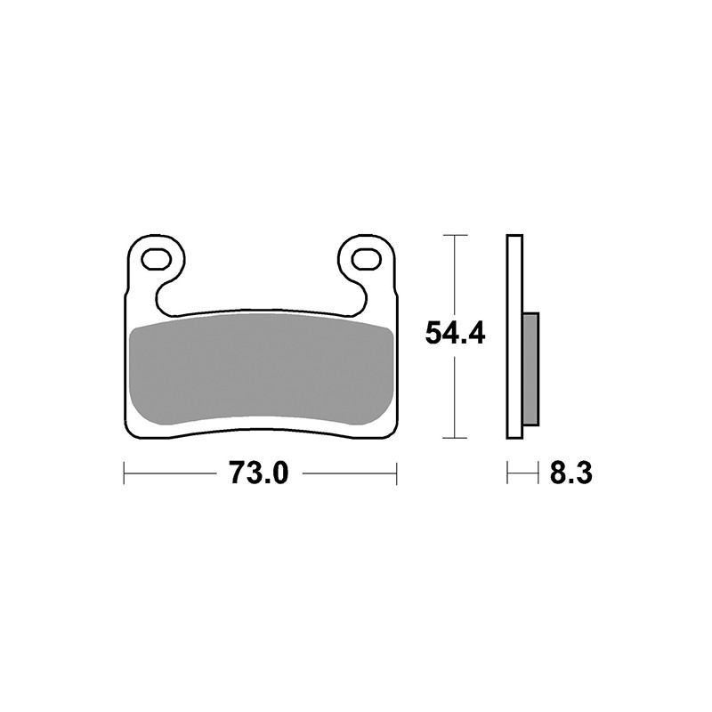 RACING FRONT BRAKE PADS SET SBS 960 DS-2 BMW R 1250 GS ADVENTURE 2018-2020