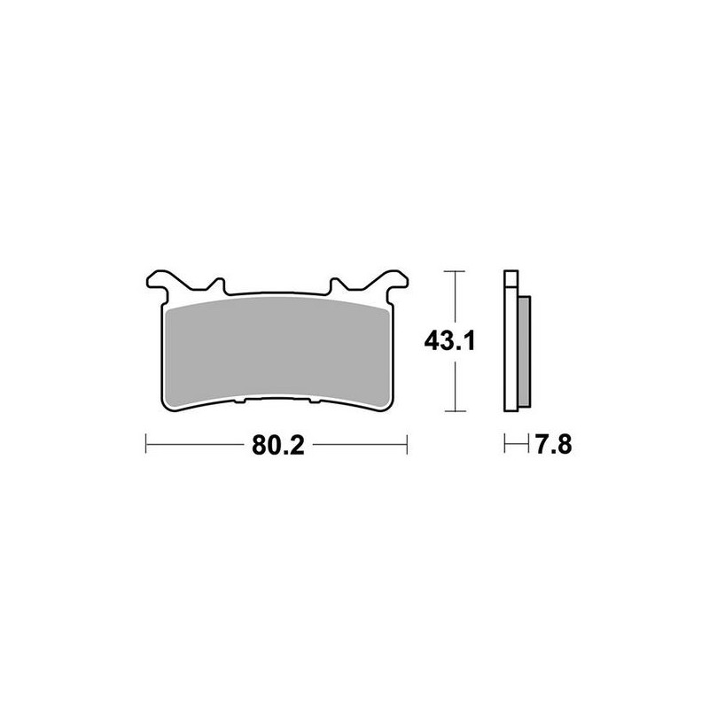 RACING BREMSBELÄGE VORNE SBS 985 DS-2 BMW M 1000 RR 2021-2024