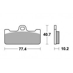 PASTILLAS DE FRENO DELANTERAS RACING SBS 711 DS2 BMW HP4 2013-2014