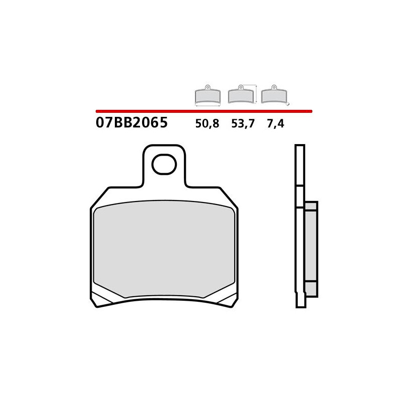 BREMBO GENUINE BRAKE REAR PADS SET DUCATI MULTISTRADA 1200 2013-2014