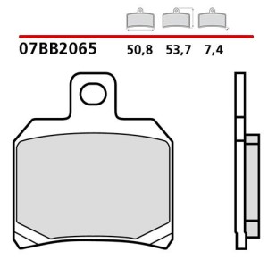 SET PASTIGLIE FRENO POSTERIORI GENUINE BREMBO DUCATI SUPERSPORT 939 2017-2020