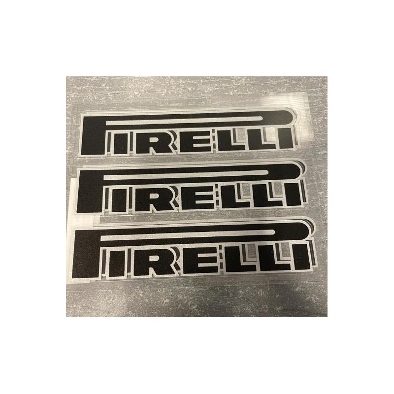 KIT DE ADHESIVOS PATROCINADOR TÉCNICO TIPO PIRELLI 10 X 12 CM
