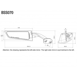 PAAR SPIEGEL RIZOMA STEALTH APRILIA RSV4 2021-2024