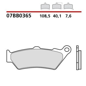 SET PASTIGLIE FRENO POSTERIORI GENUINE BREMBO BMW R 1250 R 2021-2024