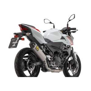 TERMINALE ARROW INDY RACE KAWASAKI Z 400 2023, ALLUMINIO DARK/CARBONIO, OMOLOGATO