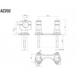 RIZOMA RISER KIT DUCATI MONSTER 821 2014-2017