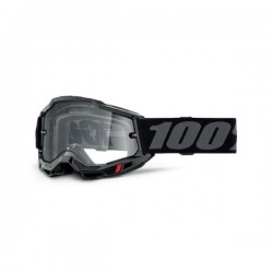 MASCHERA 100% ACCURI 2 ENDURO ARANCIO LENTE TRASPARENTE