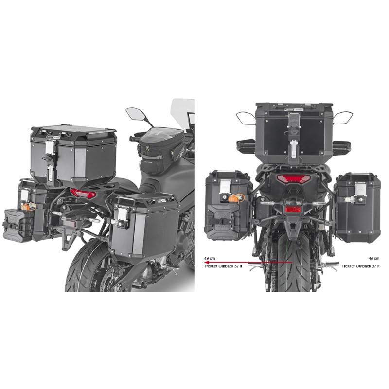 PORTAVALIGIE LATERALE GIVI PL ONE-FIT MONOKEY CAM-SIDE YAMAHA TRACER 9 2023-2024