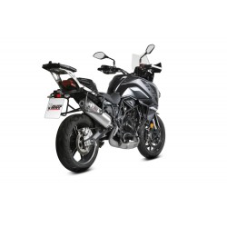 TERMINALE MIVV OVALE BENELLI TRK 702 X 2023-2024, OMOLOGATO ACCIAIO/CARBONIO