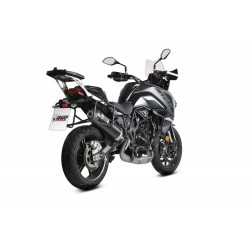 TERMINALE MIVV OVALE BENELLI TRK 702 X 2023-2024, OMOLOGATO BLACK/CARBONIO