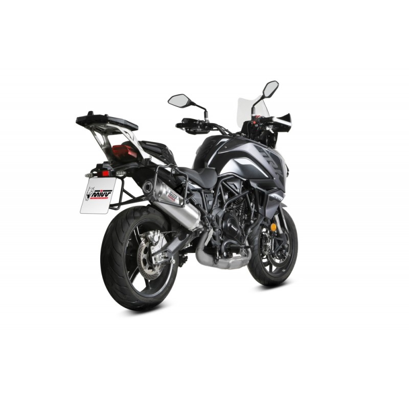 TERMINALE MIVV OVALE BENELLI TRK 702 2023-2024, OMOLOGATO ACCIAIO/CARBONIO