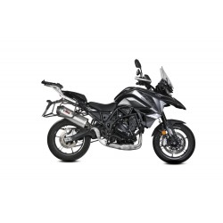 TERMINALE MIVV OVALE BENELLI TRK 702 2023-2024, OMOLOGATO ACCIAIO/CARBONIO