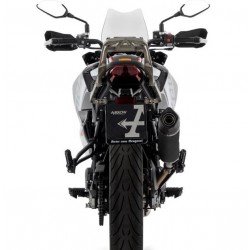 TERMINALE ARROW INDY RACE EVO BENELLI TRK 702 2023-2024, ALLUMINIO DARK/CARBONIO, OMOLOGATO