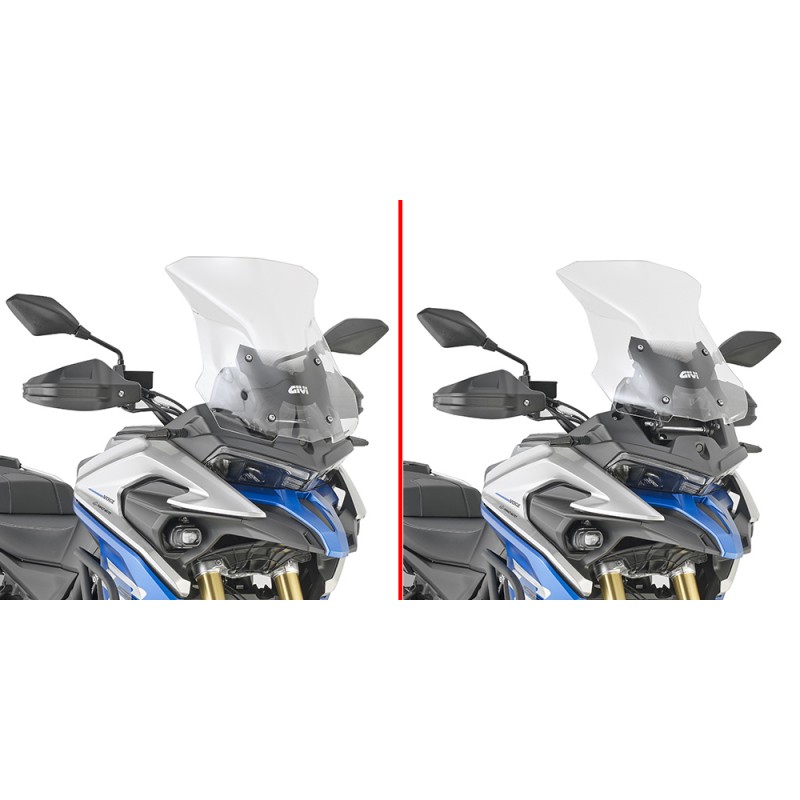 GIVI WINDSCREEN VOGE VALICO 525 DSX 2023-2024, TRANSPARENT