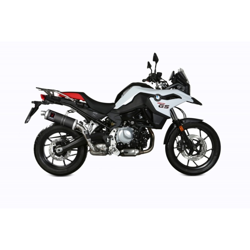 TERMINALE MIVV DAKAR BMW F 750 GS 2021-2023, OMOLOGATO ACCIAIO BLACK