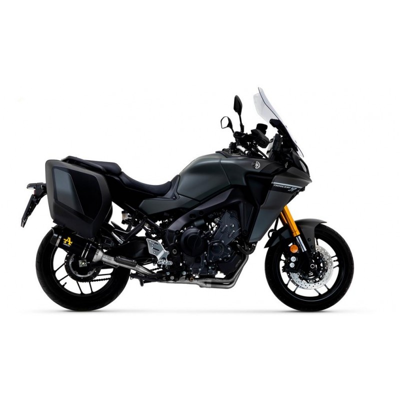 IMPIANTO DI SCARICO COMPLETO ARROW THUNDER YAMAHA TRACER 9 2021-2022, ALLUMINIO DARK/CARBONIO, CATALIZZATO