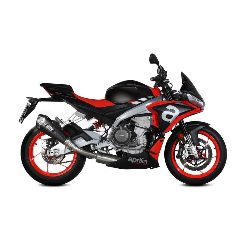 IMPIANTO DI SCARICO COMPLETO MIVV DELTA RACE APRILIA TUONO 660 FACTORY 2022-2024, CARBONIO PASSAGGIO ALTO