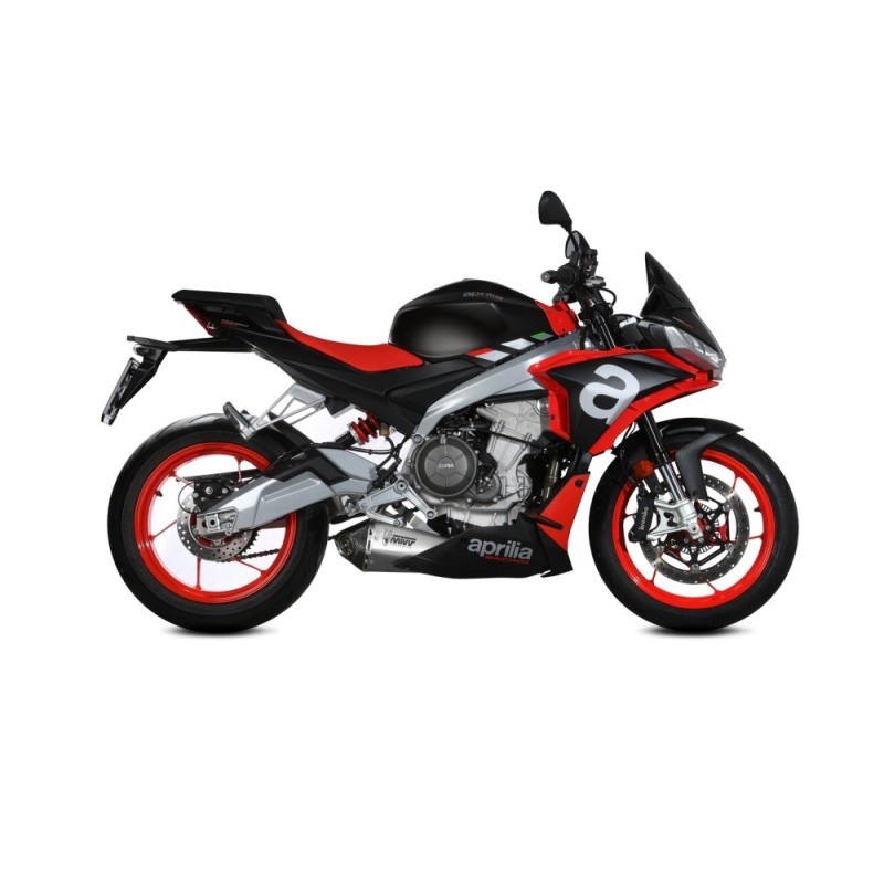 IMPIANTO DI SCARICO COMPLETO MIVV DELTA RACE APRILIA TUONO 660 FACTORY 2022-2024, ACCIAIO/CARBONIO