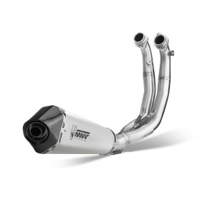 IMPIANTO DI SCARICO COMPLETO MIVV DELTA RACE APRILIA TUONO 660 FACTORY 2022-2024, ACCIAIO/CARBONIO