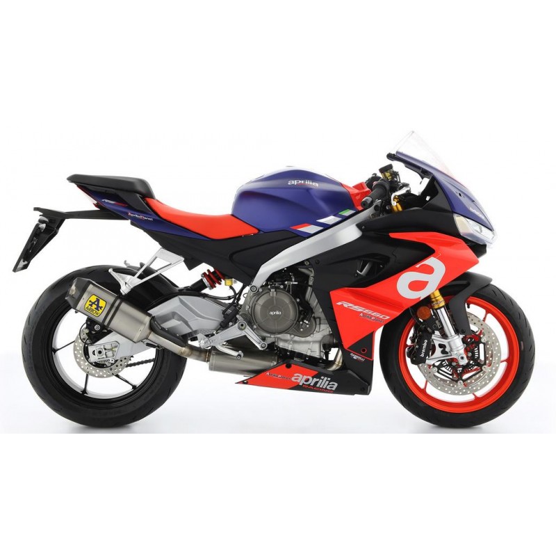 IMPIANTO DI SCARICO COMPLETO ARROW INDY RACE APRILIA TUONO 660 FACTORY 2022-2024, TITANIO/CARBONIO, DEKAT