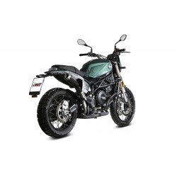 TERMINALE MIVV X-M1 PER BENELLI LEONCINO 800 TRAIL 2022-2024, OMOLOGATO BLACK