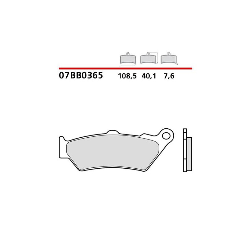 BREMBO GENUINE BRAKE REAR PADS SET BMW R 1250 RS 2021-2024