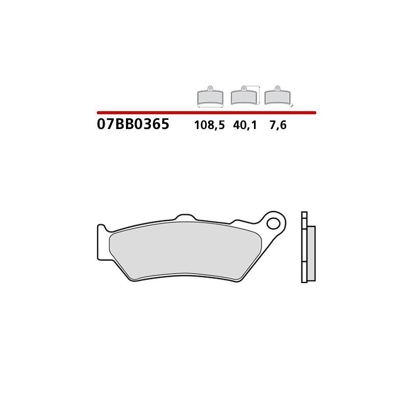 PASTILLAS DE FRENO TRASERO GENUINE BREMBO BMW R 1250 RS 2021-2024
