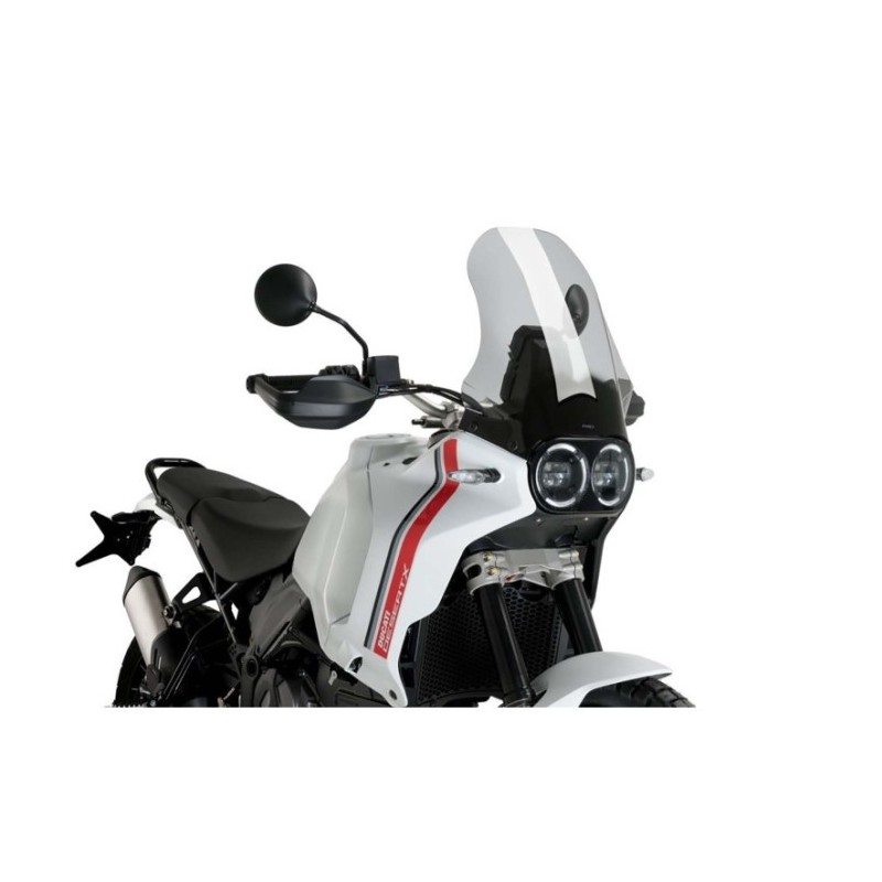 PUIG TOURING WINDSCHUTZSCHEIBE DUCATI DESERT X 2022-2024, LEICHTER RAUCH