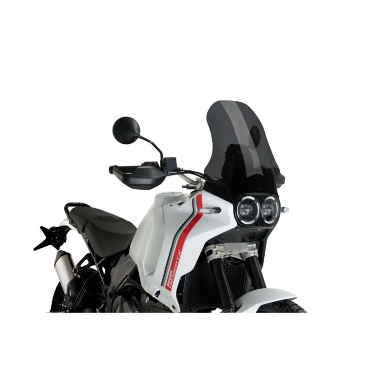 PUIG TOURING WINDSHIELD DUCATI DESERT X 2022-2024, DARK SMOKE