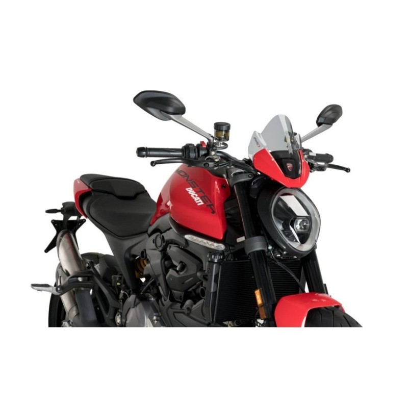 PARABRISAS PUIG SPORT DUCATI MONSTER 937 2021-2024, AHUMADO CLARO
